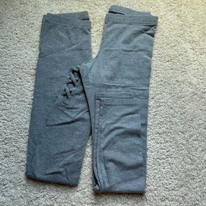 Girls Gray Leggings Duo - Old Navy - Large (10)